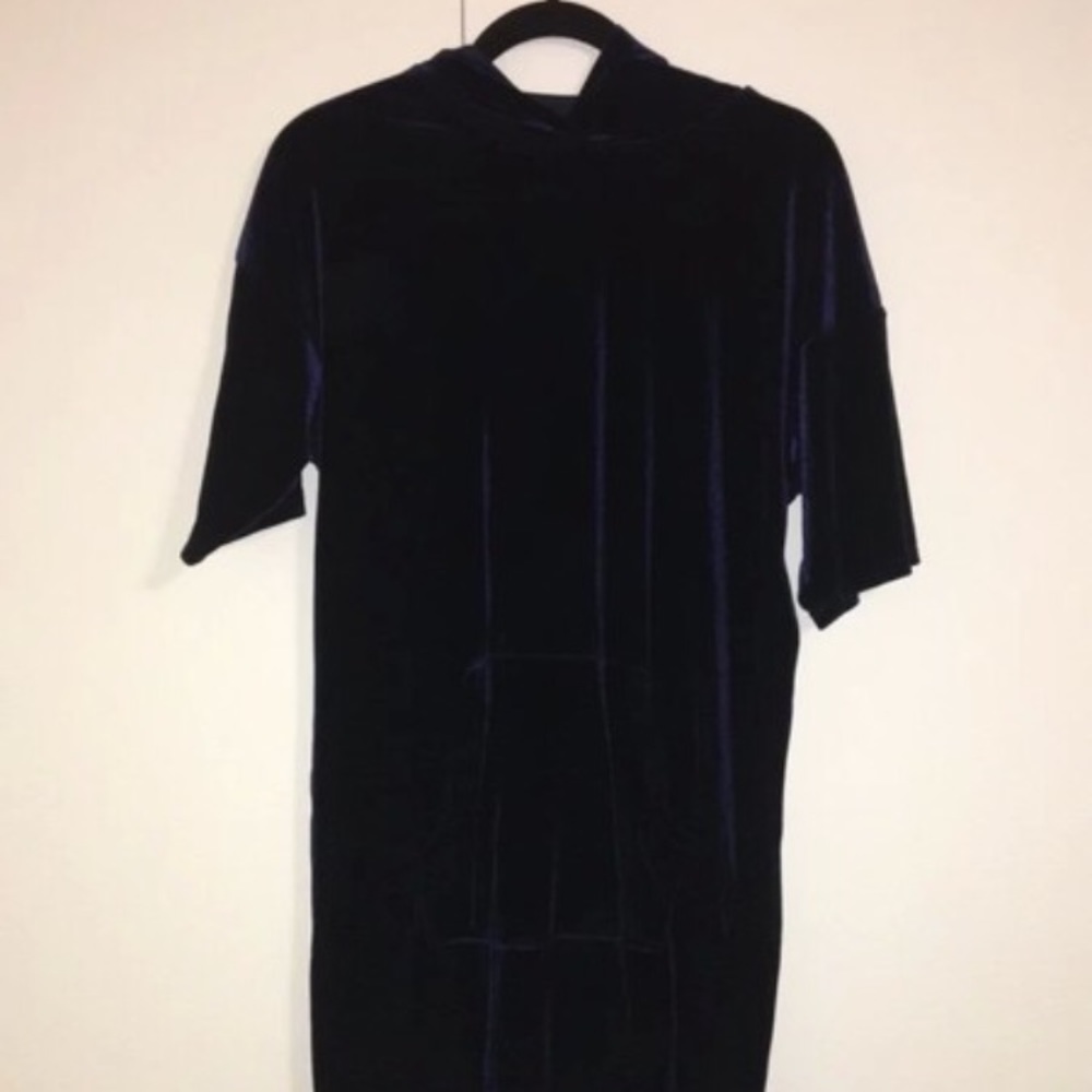 velvet hoodie dress